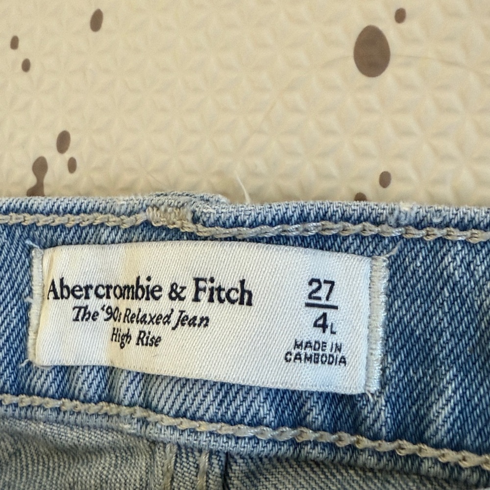 💘 (LONG) ABERCROMBIE & FITCH - 27/4L CARPENTER ‘90s RELAXED JEAN - Picture 2 of 6